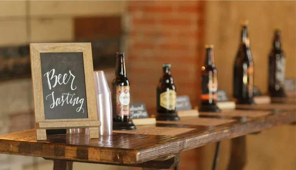 A photo of a beer tasting