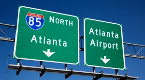 Sign for Atlanta on the Freeway